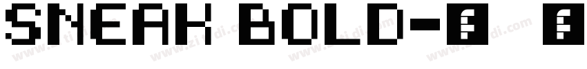 Sneak Bold字体转换